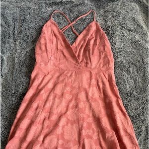 Strappy Cross-Back Mini A-Line Dress